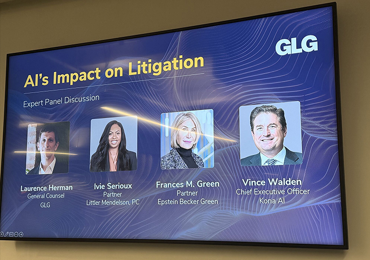 konaAI Team Explores AI's Impact on Litigation at GLG Panel 