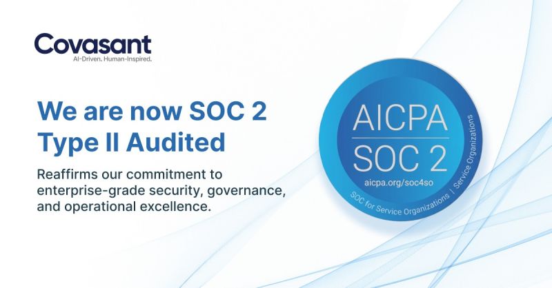 Covasant and Enablr Achieve SOC 2 Type II Certification